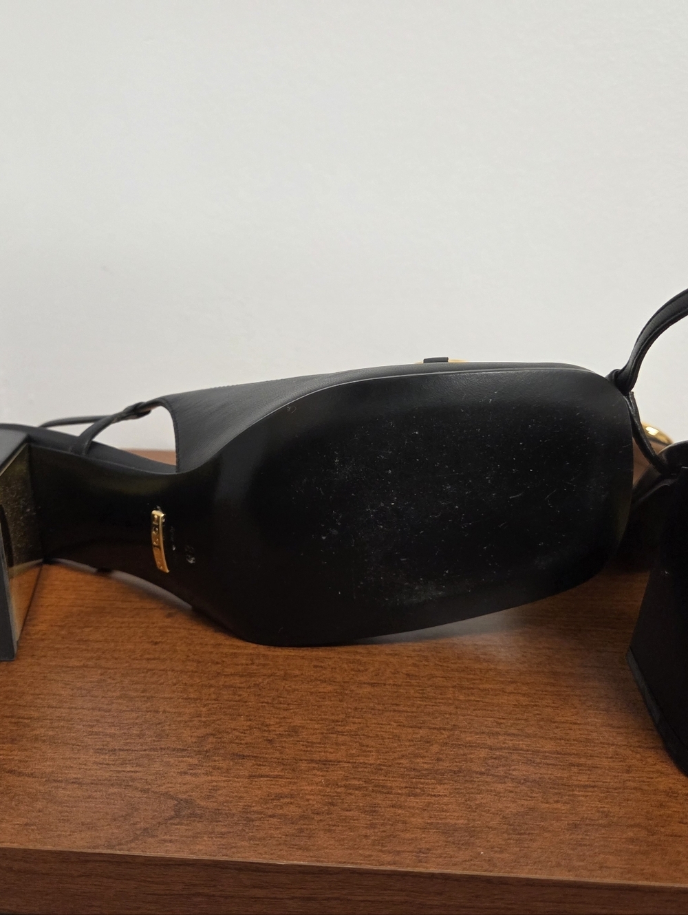 Gucci Black Leather Horsebit Slingback Pumps- Receipt Attached - Picture 7 of 9